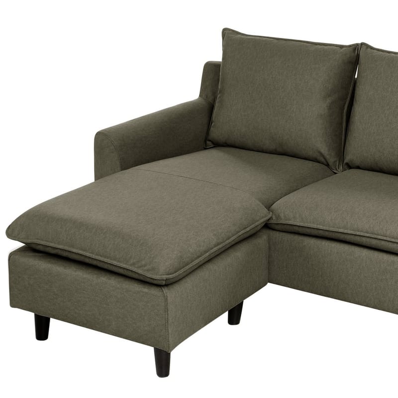 Kulmasohva Elvenes - Vihreä, tumma puu/Oikeakätinen - Huonekalut - Sohva - Kulmasohva