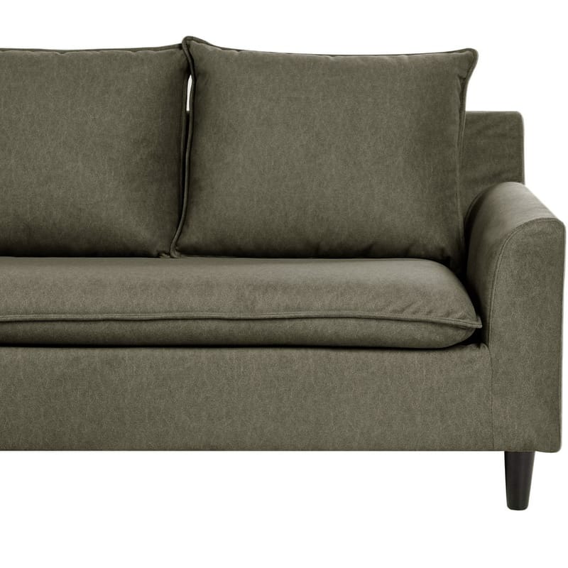 Kulmasohva Elvenes - Vihreä, tumma puu/Oikeakätinen - Huonekalut - Sohva - Kulmasohva - Kulmadivaanisohva