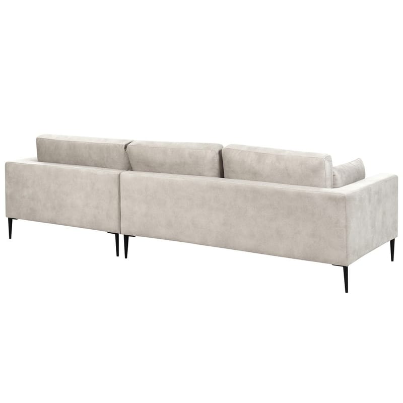 Kulmasohva Flam - Harmaa, musta/Vasenkätinen/Sametti - Huonekalut - Sohva - Kulmasohva