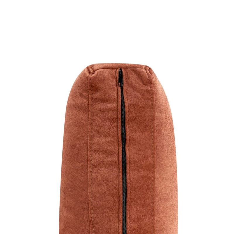 Kulmasohva Flam - Oranssi, musta/Oikeakätinen/Sametti - Huonekalut - Sohva - Kulmasohva