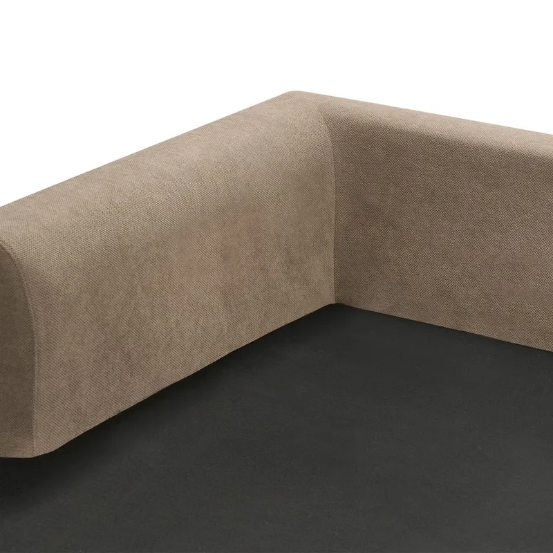 Kulmasohva Flam - Ruskea, Musta/Oikeakätinen/Polyesteri - Huonekalut - Sohva - Kulmasohva