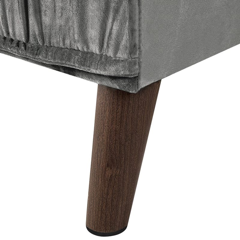 Kulmasohva Grena - Harmaa, Tumma puu - Huonekalut - Sohva - Kulmasohva - Howard-kulmasohva