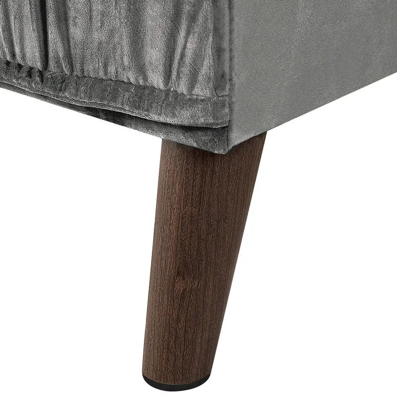 Kulmasohva Grena - Harmaa, Tumma puu - Huonekalut - Sohva - Kulmasohva