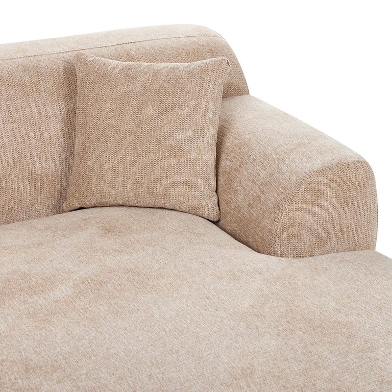 Kulmasohva Holt - Beige, ruskea/polyesteri - Huonekalut - Sohva - Kulmasohva - Kulmadivaanisohva