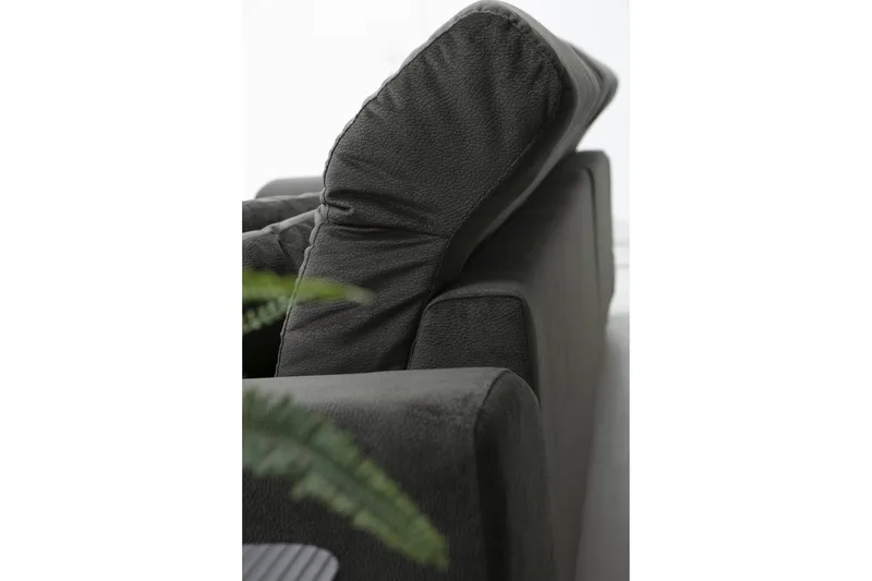 Kulmasohva Janavia Divaanilla Oikea - Musta - Huonekalut - Sohva - Divaanisohva