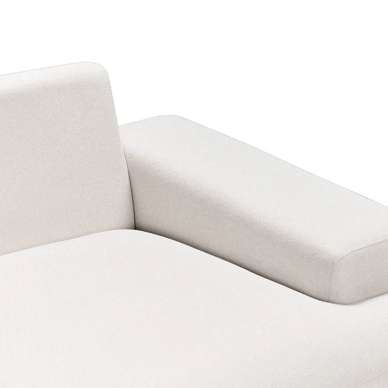 Kulmasohva Mariferd - Beige, musta, tumma puu/oikeakätinen - Huonekalut - Sohva - Kulmasohva - Kulmadivaanisohva