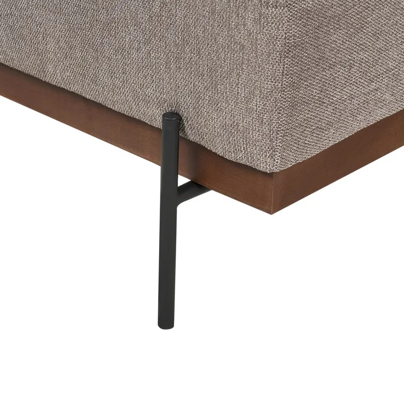 Kulmasohva Mariferd - Vaaleanruskea, musta, tumma puu/Oikeakätinen - Huonekalut - Sohva - Kulmasohva - Kulmadivaanisohva