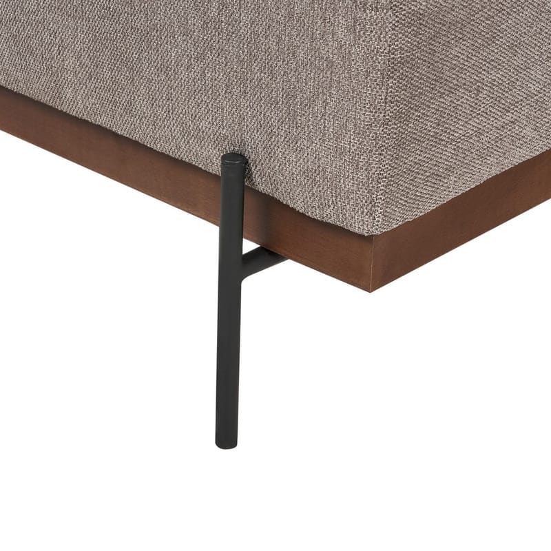 Kulmasohva Mariferd - Vaaleanruskea, musta, tumma puu/Oikeakätinen - Huonekalut - Sohva - Kulmasohva