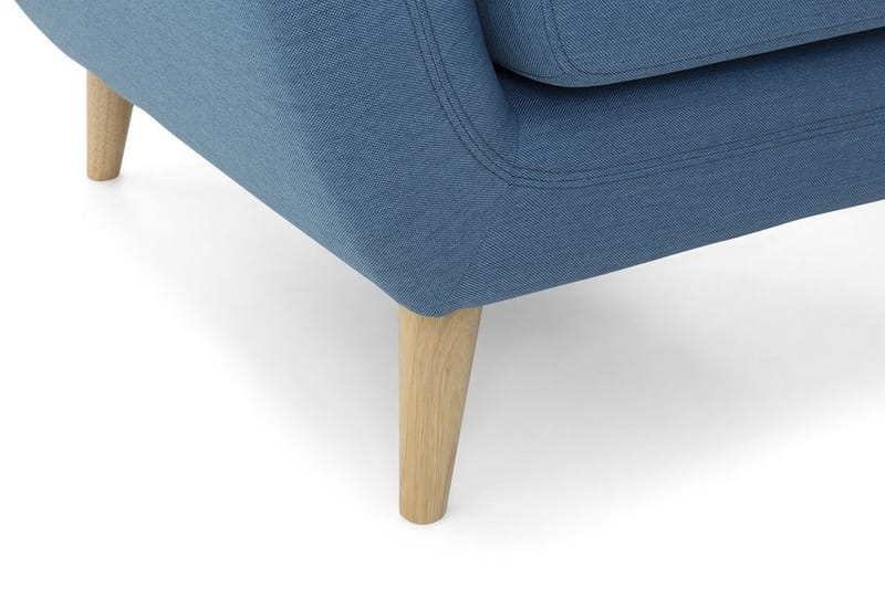 Kulmasohva Motala 140 cm - Sininen - Huonekalut - Sohva - Divaanisohva - 3 istuttava sohva divaanilla
