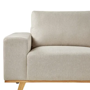 Kulmasohva Nora - Beige - Huonekalut - Sohva - Divaanisohva - 3 istuttava sohva divaanilla
