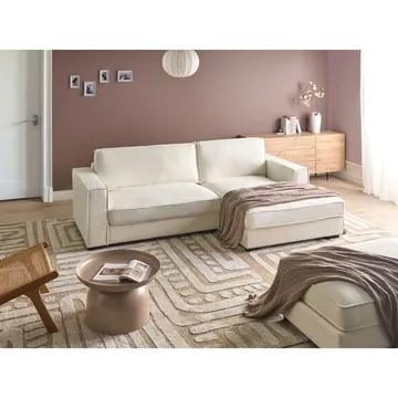 Kulmasohva Renders - Valkoinen, Musta - Huonekalut - Sohva - Divaanisohva