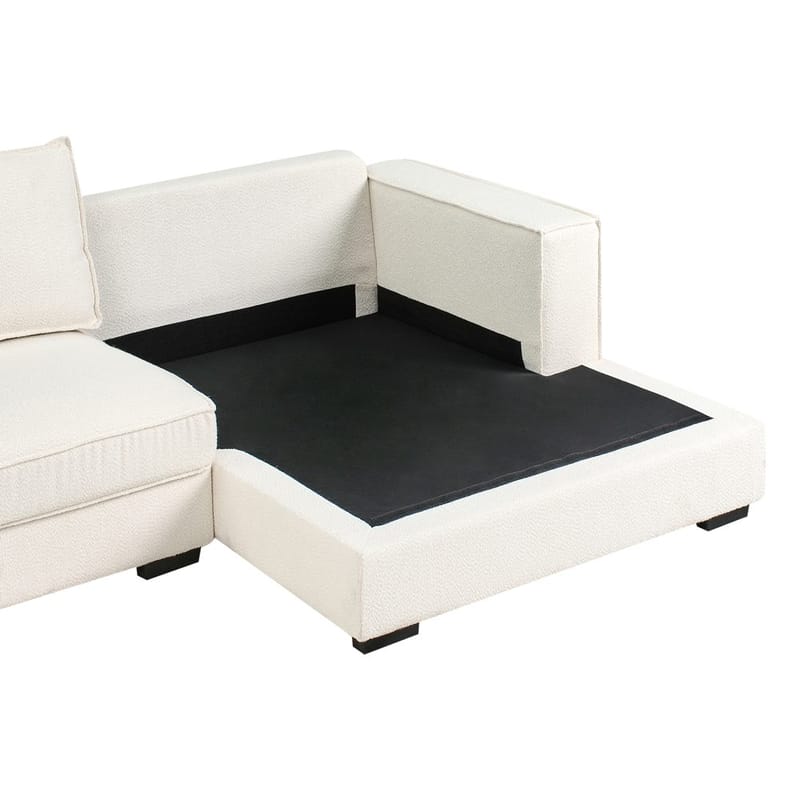 Kulmasohva Renders - Valkoinen, Musta - Huonekalut - Sohva - Kulmasohva - Kulmadivaanisohva