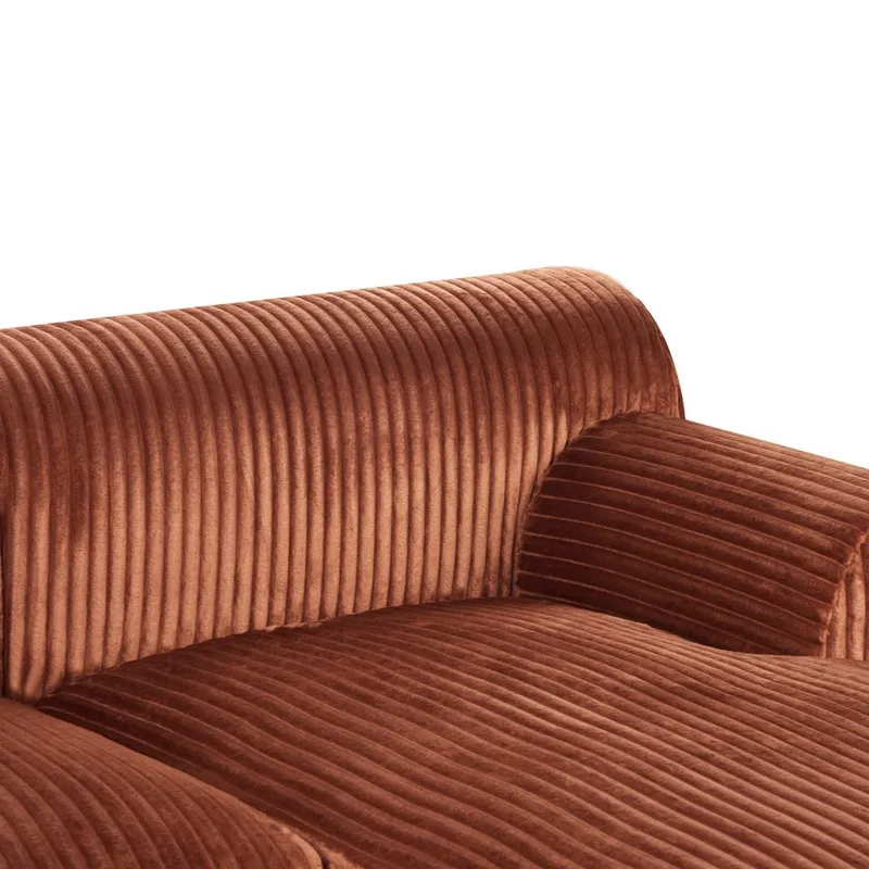 Kulmasohva Stenum - Ruskea, messinki/Oikeakätinen - Huonekalut - Sohva - Kulmasohva