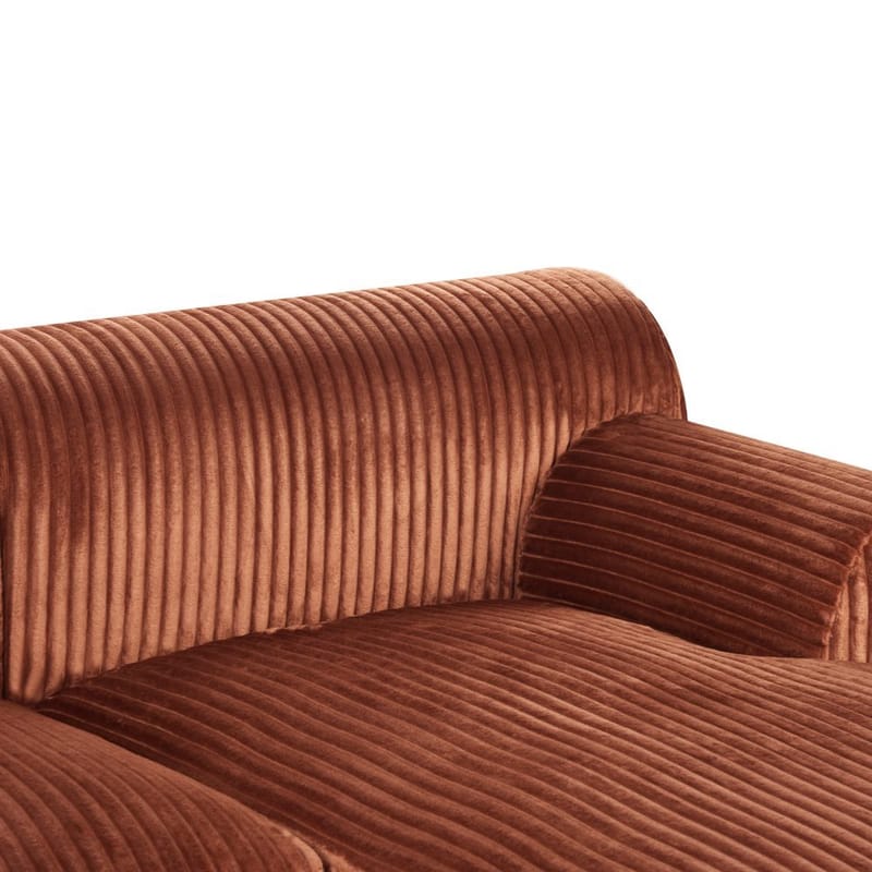 Kulmasohva Stenum - Ruskea, messinki/Oikeakätinen - Huonekalut - Sohva - Kulmasohva