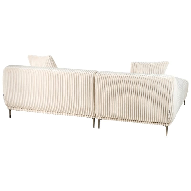 Kulmasohva Stenum - Valkoinen, messinki/oikeakätinen - Huonekalut - Sohva - Kulmasohva - Howard-kulmasohva