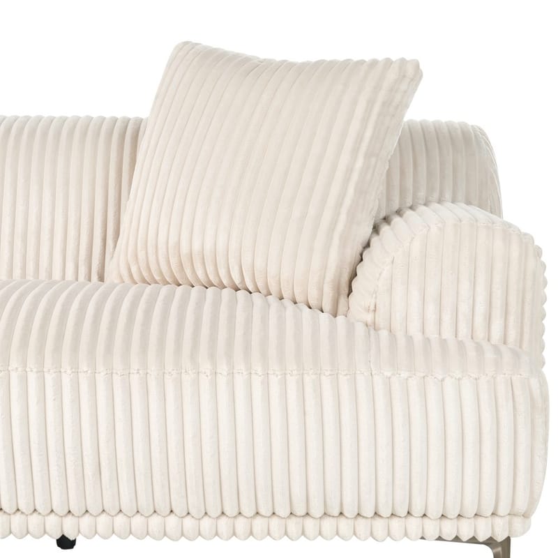 Kulmasohva Stenum - Valkoinen, messinki/oikeakätinen - Huonekalut - Sohva - Kulmasohva - Howard-kulmasohva