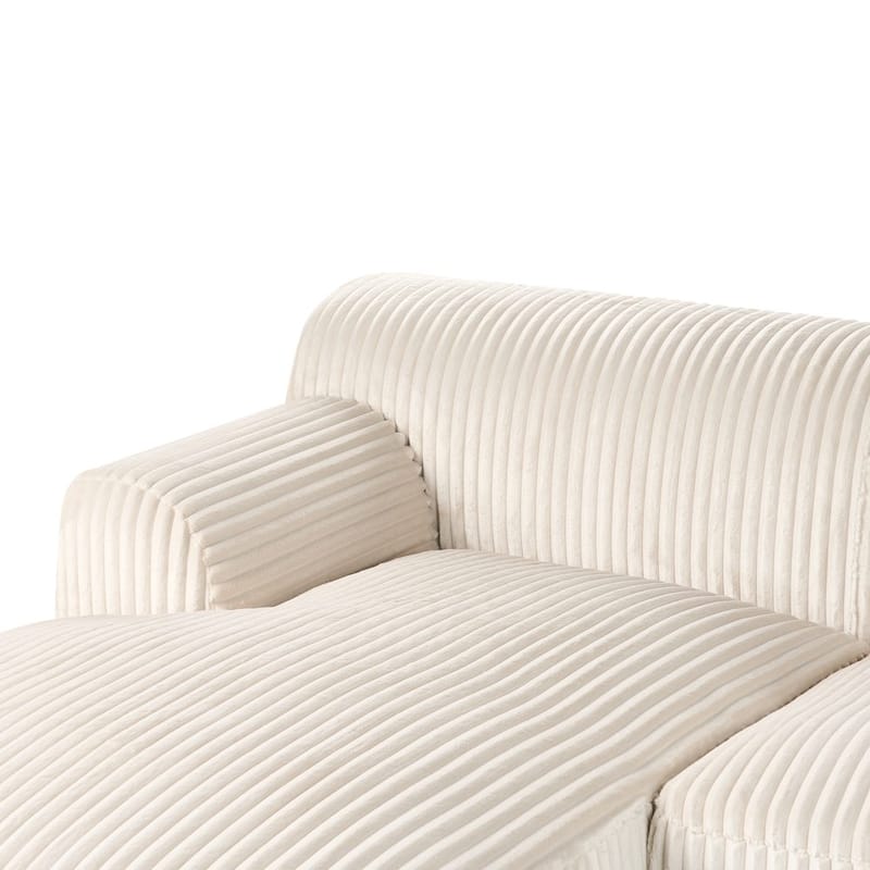 Kulmasohva Stenum - Valkoinen, messinki/oikeakätinen - Huonekalut - Sohva - Kulmasohva - Howard-kulmasohva