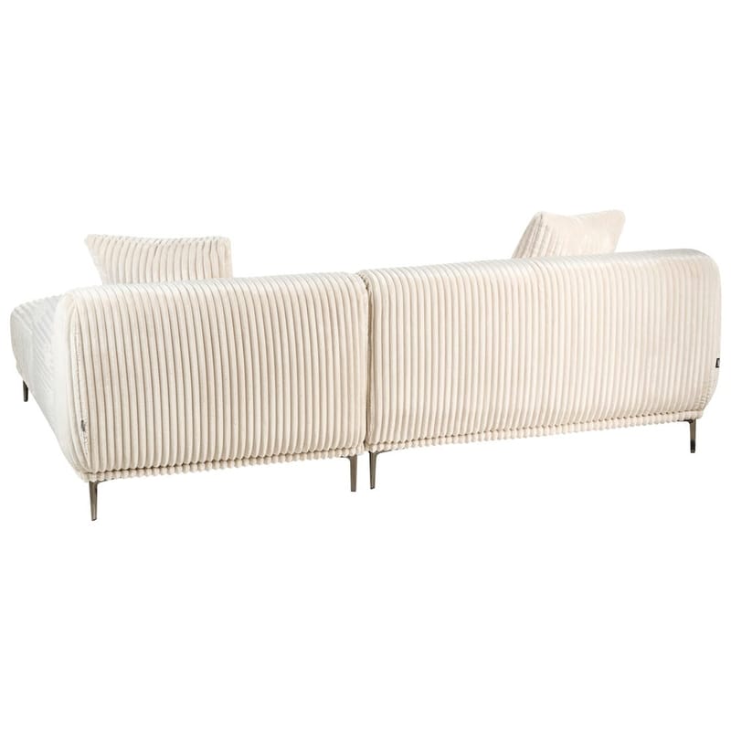 Kulmasohva Stenum - Valkoinen, messinki/vasenkätinen - Huonekalut - Sohva - Kulmasohva - Howard-kulmasohva