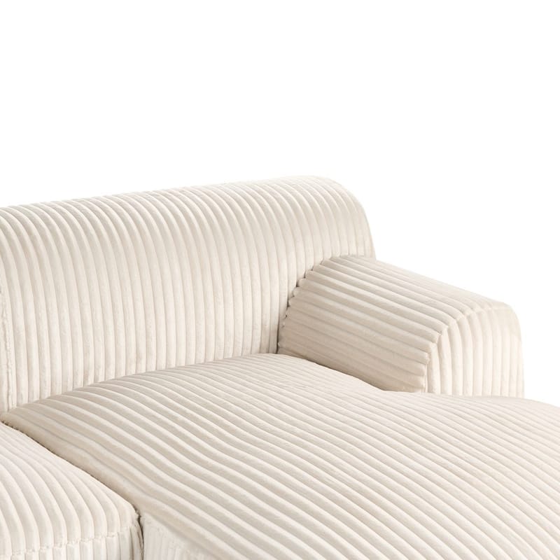 Kulmasohva Stenum - Valkoinen, messinki/vasenkätinen - Huonekalut - Sohva - Kulmasohva - Howard-kulmasohva