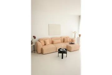 Kyrel Sohva med Divan 3-sits - Beige - Huonekalut - Sohva - Divaanisohva - 3 istuttava sohva divaanilla