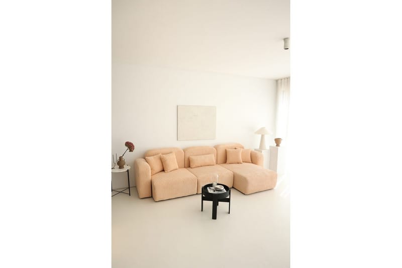 Kyrel Sohva med Divan 3-sits, Beige