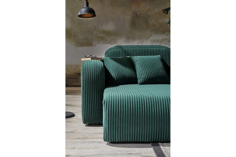 Kyrel Sohva med Divan 4-sits - Vihreä - Huonekalut - Sohva - Divaanisohva