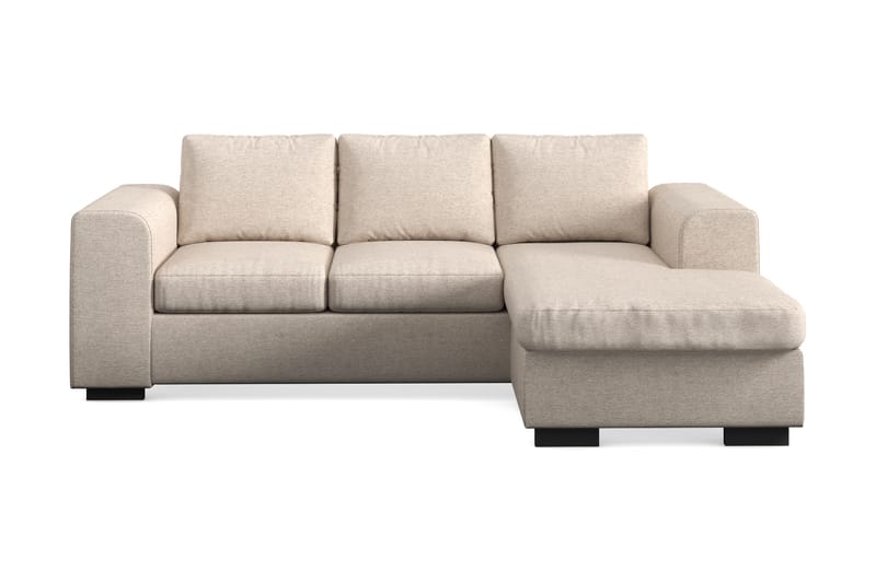Link 3-istuttava Käännettävä L-muotoinen Divaanisohva Kankaasta - Beige - Huonekalut - Sohva - Divaanisohva - 3 istuttava sohva divaanilla