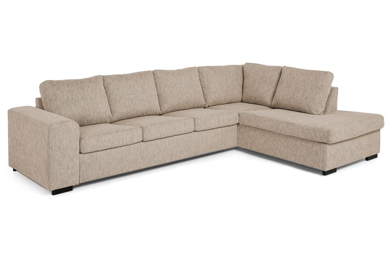 Link 4-istuttava Oikeakätinen L-muotoinen Large Divaanisohva Kankaasta - Beige - Huonekalut - Sohva - Divaanisohva