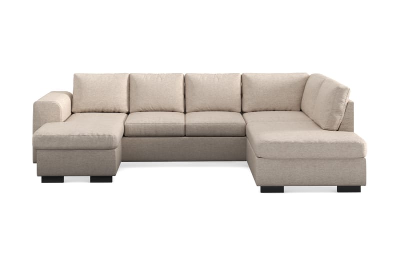Link 4-istuttava Oikeakätinen U-muotoinen Large Sohva Divaanilla ja Divaaniosalla Kankaasta - Beige - Huonekalut - Sohva - Divaanisohva