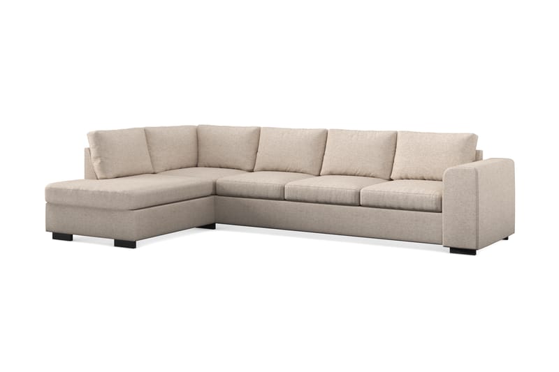 Link 4-istuttava Vasenkätinen L-muotoinen Large Divaanisohva Kankaasta - Beige - Huonekalut - Sohva - Divaanisohva