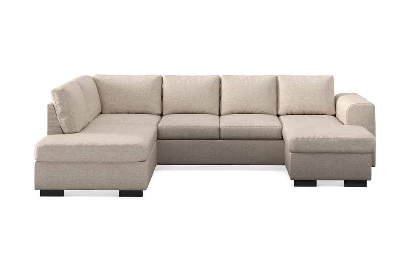 Link 4-istuttava Vasenkätinen U-muotoinen Large Sohva Divaanilla ja Divaaniosalla Kankaasta - Beige - Huonekalut - Sohva - Divaanisohva