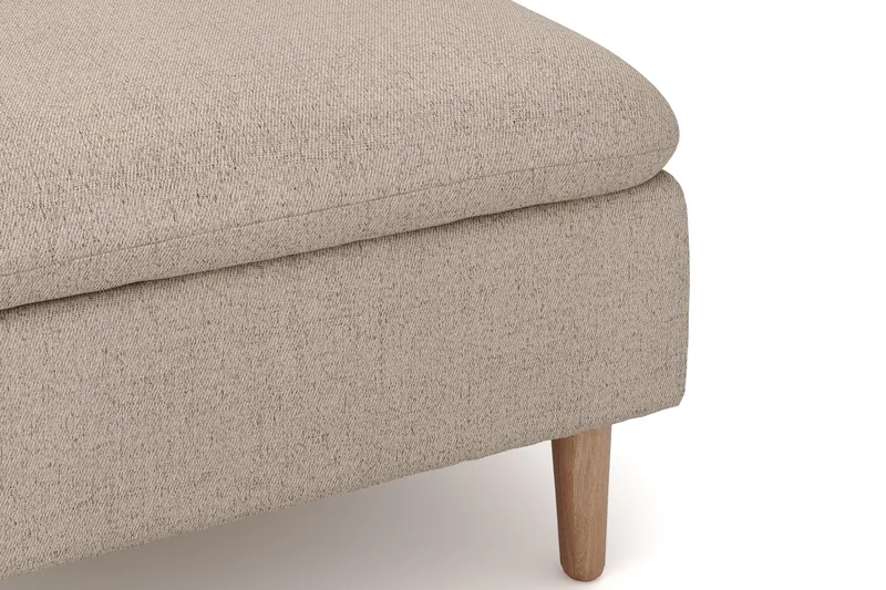Lovis 3-istuttava kangassohva käännettävällä divaanilla - Beige - Huonekalut - Sohva - Divaanisohva - 3 istuttava sohva divaanilla