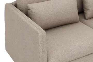 Lovis 3-istuttava kangassohva käännettävällä divaanilla - Beige - Huonekalut - Sohva - Divaanisohva - 3 istuttava sohva divaanilla