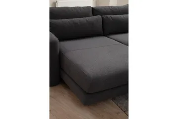 Makhan sohva divaanilla 3-istuttava - Harmaa - Huonekalut - Sohva - Divaanisohva - 3 istuttava sohva divaanilla