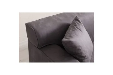 Malpani Sohva med Divan 3-sits - Antrasiitti - Huonekalut - Sohva - Divaanisohva - 3 istuttava sohva divaanilla