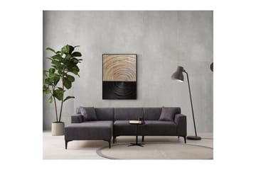 Malpani Sohva med Divan 3-sits - Antrasiitti - Huonekalut - Sohva - Divaanisohva - 3 istuttava sohva divaanilla