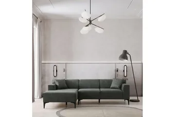 Malpani Sohva med Divan 4-sits - Vihreä - Huonekalut - Sohva - Divaanisohva