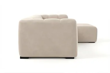 Marlow 3-istuttava kuplamainen divaanisohva, oikea - Beige - Huonekalut - Sohva - Divaanisohva - 3 istuttava sohva divaanilla
