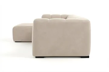 Marlow kolmen istuttava kuplamainen divaanisohva, vasenkätinen - Beige - Huonekalut - Sohva - Divaanisohva - 3 istuttava sohva divaanilla
