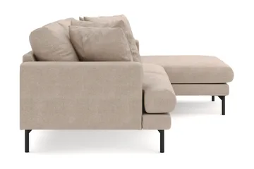 Menard 3-istuttava Oikeakätinen L-muotoinen Divaanisohva Kangasista - Beige - Huonekalut - Sohva - Divaanisohva