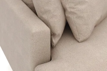 Menard 3-istuttava Oikeakätinen L-muotoinen Divaanisohva Kangasista - Beige - Huonekalut - Sohva - Divaanisohva