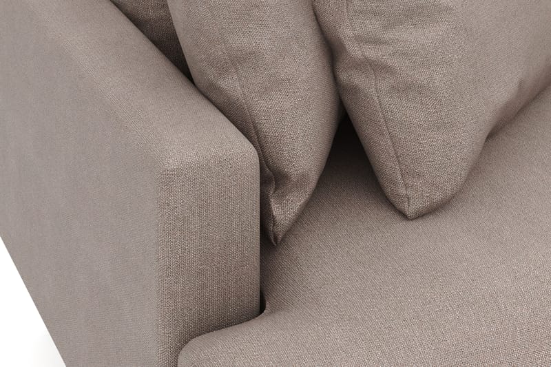 Menard 3-istuttava Oikeakätinen L-muotoinen Divaanisohva Kangasista - Ruskea - Huonekalut - Sohva - Divaanisohva - 3 istuttava sohva divaanilla