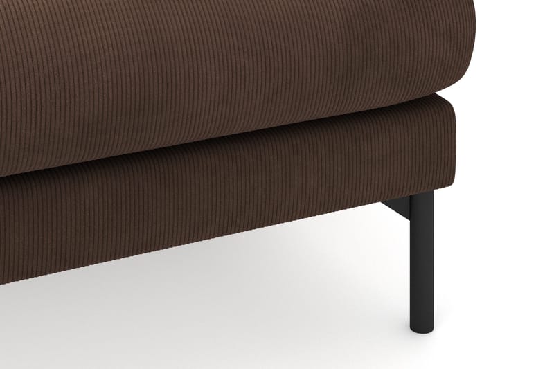 Menard 3-istuttava Oikeakätinen L-muotoinen Divaanisohva Manchesterista - Ruskea - Huonekalut - Sohva - Divaanisohva - 3 istuttava sohva divaanilla