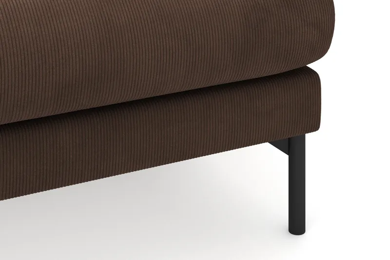 Menard 3-istuttava Oikeakätinen L-muotoinen Divaanisohva Manchesterista - Ruskea - Huonekalut - Sohva - Divaanisohva - 3 istuttava sohva divaanilla