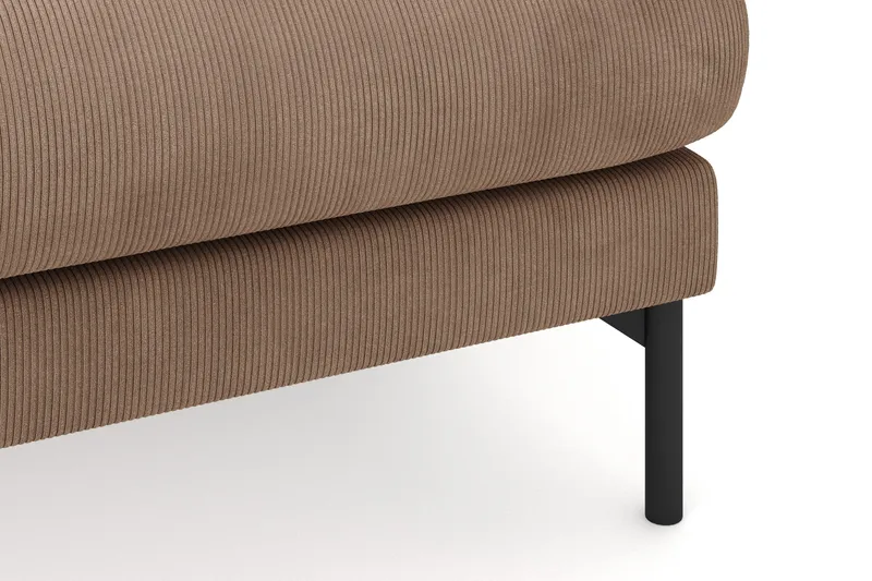 Menard 3-istuttava Oikeakätinen L-muotoinen Divaanisohva Manchesterista - Ruskea - Huonekalut - Sohva - Divaanisohva