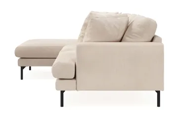 Menard 3-istuttava Vasenkätinen Syvä L-muotoinen Divaanisohva Manchesterista - Beige - Huonekalut - Sohva - Divaanisohva - 3 istuttava sohva divaanilla