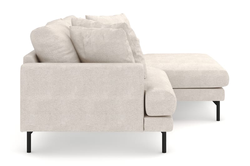 Menard 4-istuttava Oikeakätinen L-muotoinen Divaanisohva Kangasista - Beige - Huonekalut - Sohva - Divaanisohva