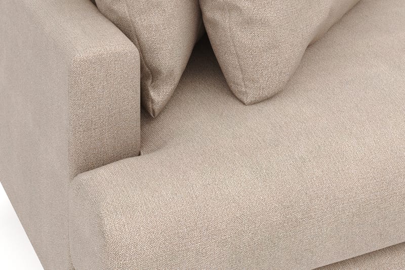 Menard 4-istuttava Oikeakätinen L-muotoinen Divaanisohva Kangasista - Beige - Huonekalut - Sohva - Divaanisohva