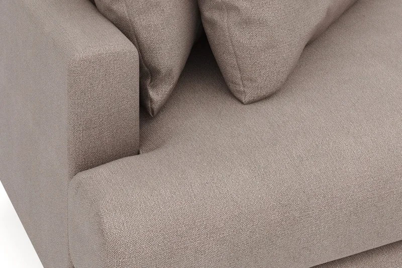 Menard 4-istuttava Oikeakätinen L-muotoinen Divaanisohva Kangasista - Ruskea - Huonekalut - Sohva - Divaanisohva