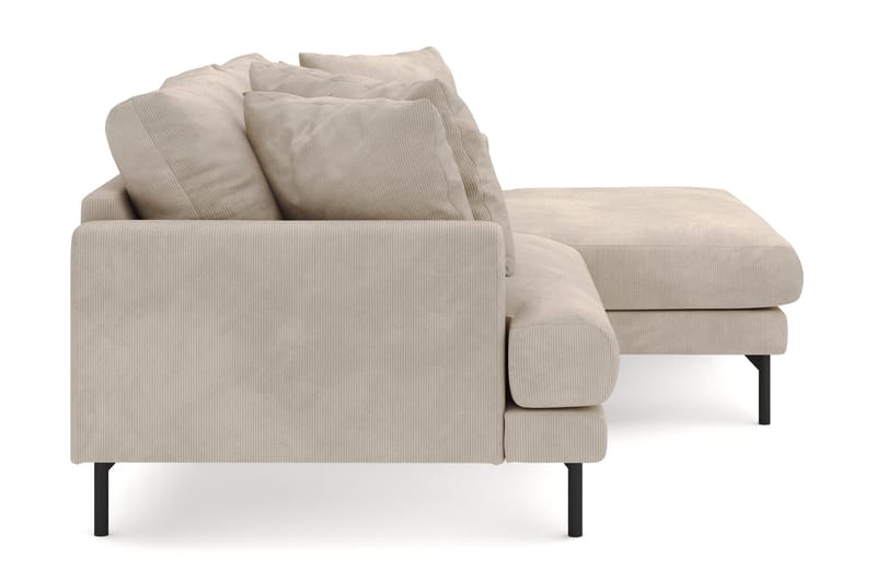 Menard 4-istuttava Oikeakätinen L-muotoinen Divaanisohva Manchesterista - Greige - Huonekalut - Sohva - Divaanisohva